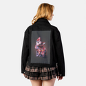 mephisto patch on female atelier canvas jacket in nightfall