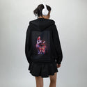 mephisto patch on female essential zip hoodie in after hours
