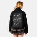 metalpanther patch on female atelier canvas jacket in nightfall