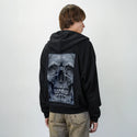midnightsmile patch on male essential zip hoodie in after hours