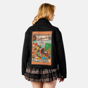 miseducation patch on female atelier canvas jacket in nightfall
