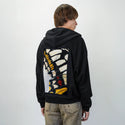 monarchfragment patch on male essential zip hoodie in after hours