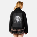 moonlightfelines patch on female atelier canvas jacket in nightfall