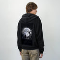 moonlightfelines patch on male essential zip hoodie in after hours