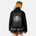 moonlightwolves patch on female atelier canvas jacket in nightfall