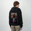 morningritual patch on male essential zip hoodie in after hours