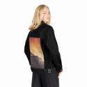 mountainsonmars patch on female og denim jacket in raven
