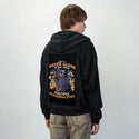multiplepersonalities patch on male essential zip hoodie in after hours