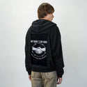 mywordismybond patch on male essential zip hoodie in after hours