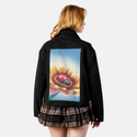 naptime patch on female atelier canvas jacket in nightfall