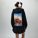 naptime patch on female essential zip hoodie in after hours