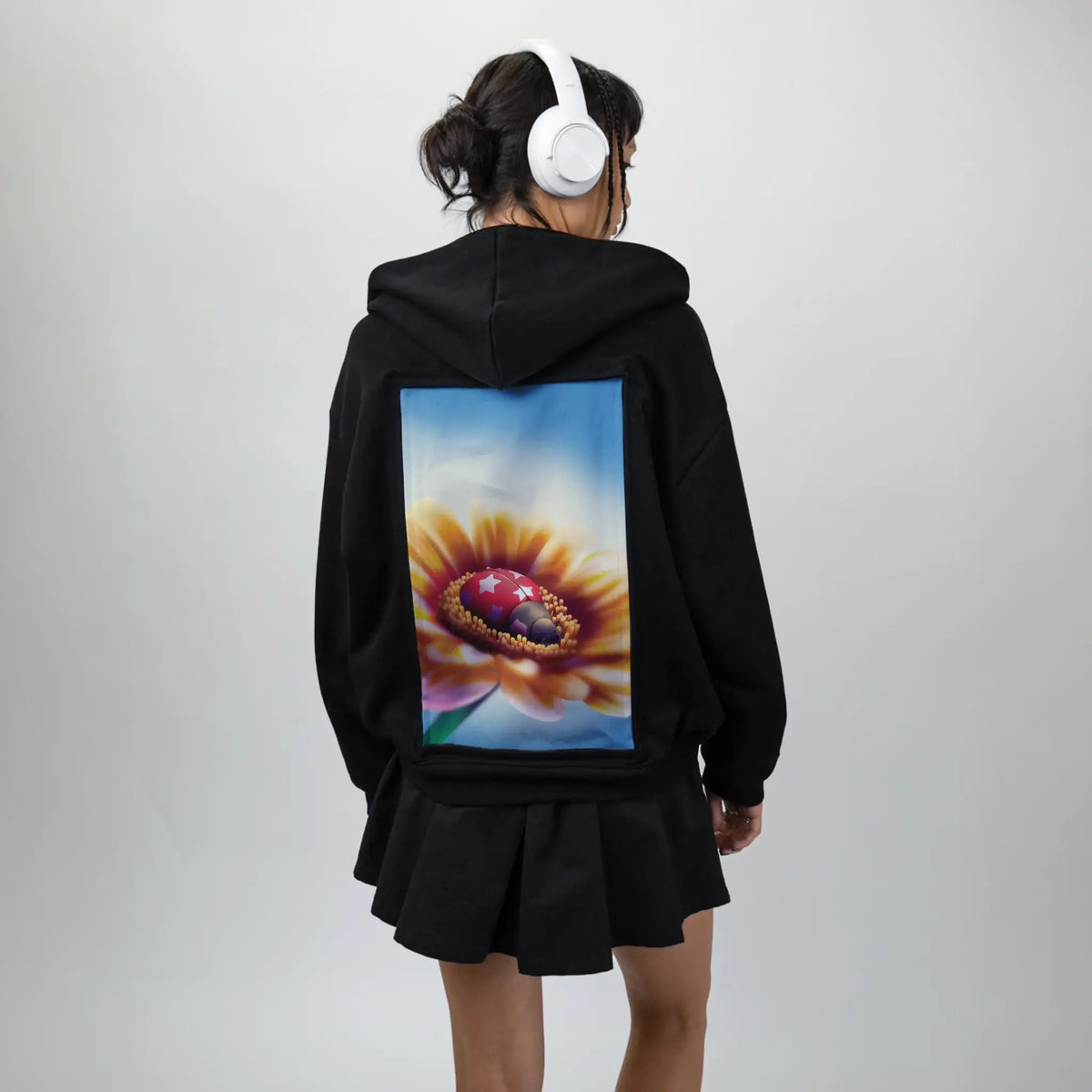 naptime patch on female essential zip hoodie in after hours