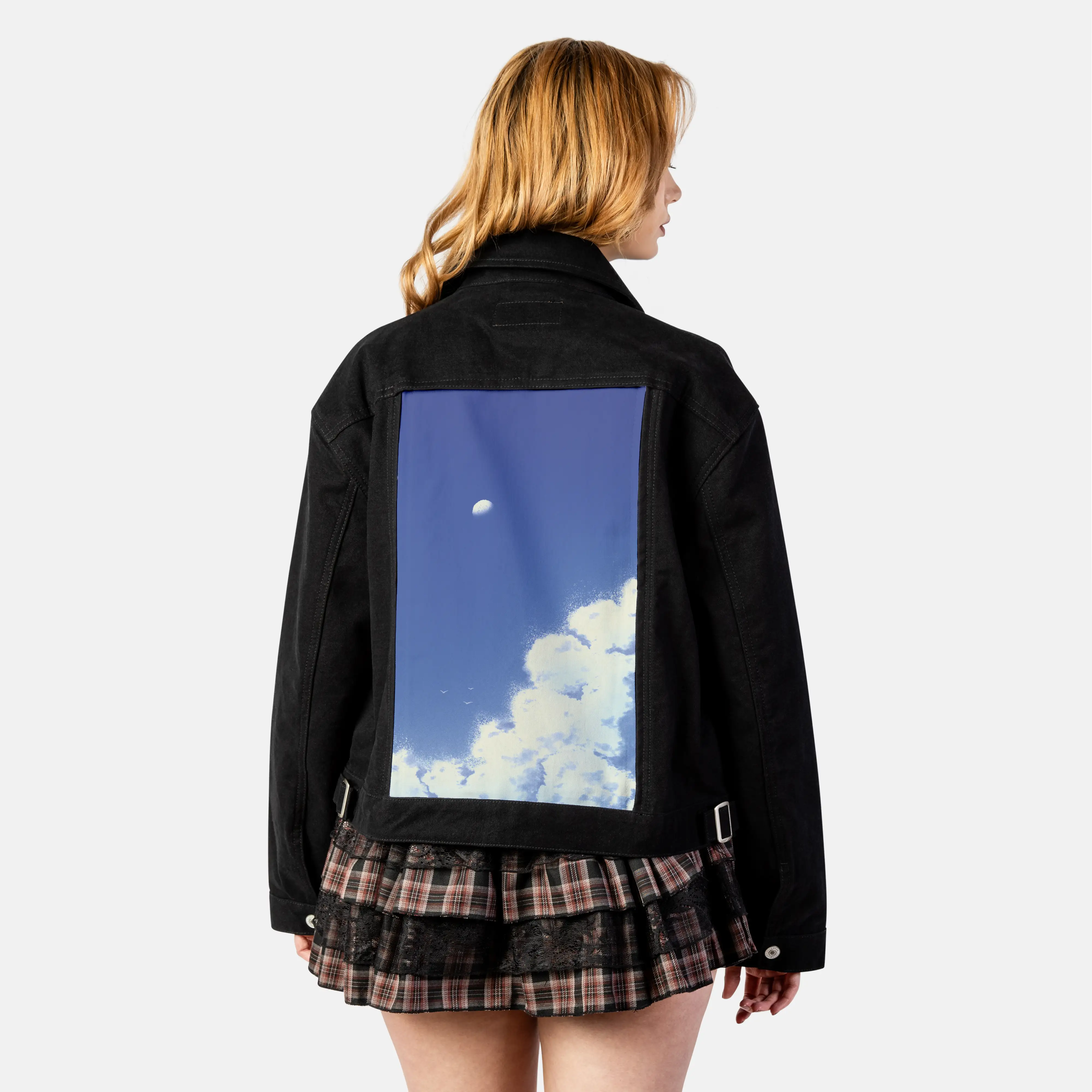 natsukumo patch on female atelier canvas jacket in nightfall