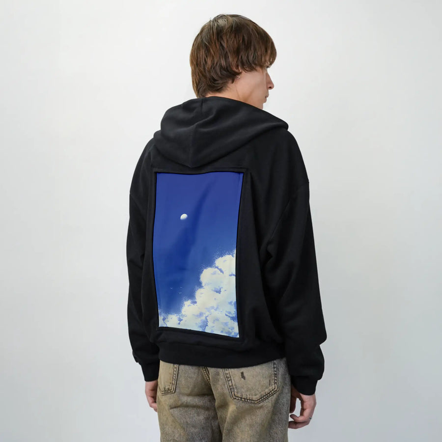 natsukumo patch on male essential zip hoodie in after hours