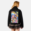 naturepop patch on female atelier canvas jacket in nightfall