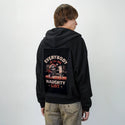 naughtylist patch on male essential zip hoodie in after hours