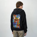 nazarbattu patch on male essential zip hoodie in after hours