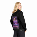 neonkawaiiramen patch on female og denim jacket in raven