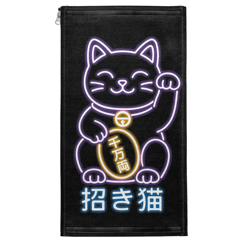 Neon Lucky Neko Patch