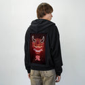 neononimask patch on male essential zip hoodie in after hours