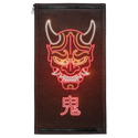 Neon Oni Mask Patch