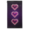 Neon Pixel Hearts Patch
