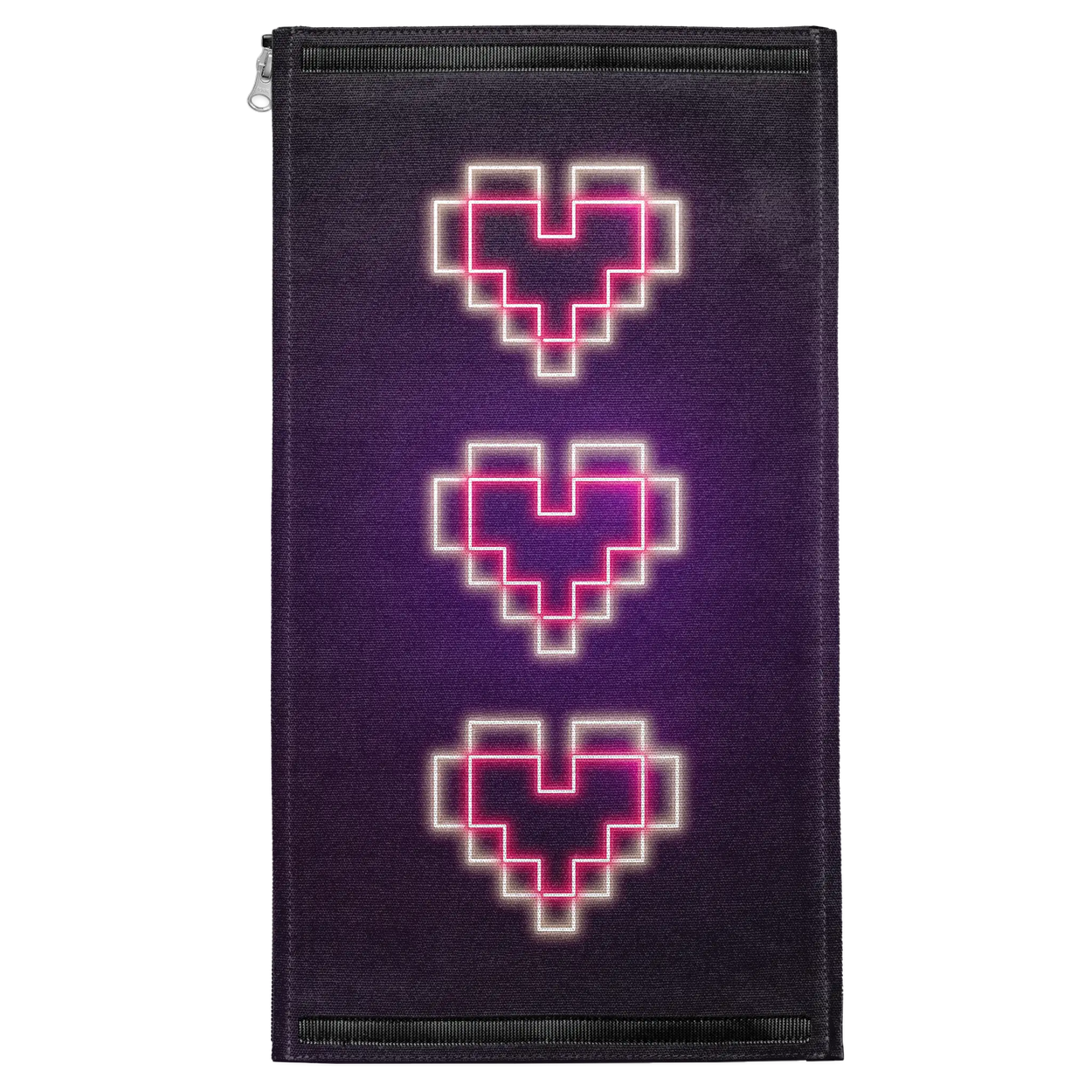 Neon Pixel Hearts Patch