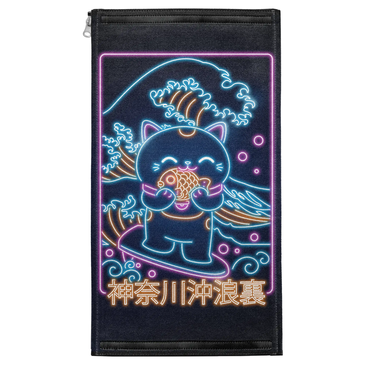 Neon Retro Neko Surfing Patch