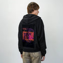 neversleeps patch on male essential zip hoodie in after hours