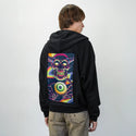nightmare patch on male essential zip hoodie in after hours