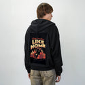 noplacelikehome patch on male essential zip hoodie in after hours