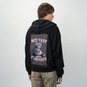 notfastjustfurious patch on male essential zip hoodie in after hours