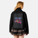 nothinglastsforever patch on female atelier canvas jacket in nightfall