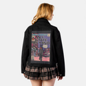 nystate patch on female atelier canvas jacket in nightfall