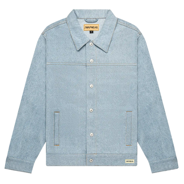HUECLOSET SAND‐WASHED TRUNKS DENIM JACKET 4BTR1099 oceanside-swapwear-jacket-
