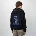 oldskullneverdies patch on male essential zip hoodie in after hours