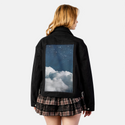 paintedclouds patch on female atelier canvas jacket in nightfall
