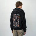 parrotsparadisenight patch on male essential zip hoodie in after hours