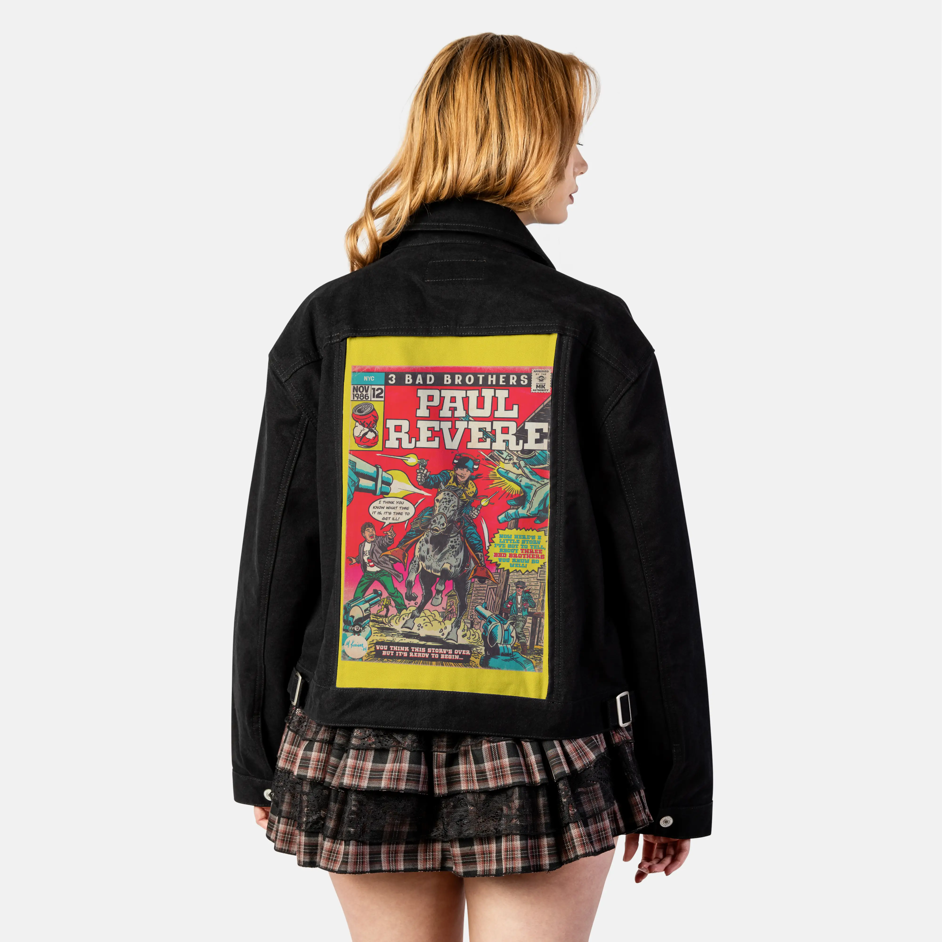 paulrevere patch on female atelier canvas jacket in nightfall