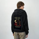pawkinspice patch on male essential zip hoodie in after hours