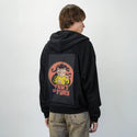 pawsoffury patch on male essential zip hoodie in after hours