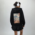 perfectramenweather patch on female essential zip hoodie in after hours