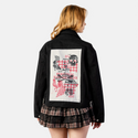 personal patch on female atelier canvas jacket in nightfall