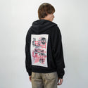 personal patch on male essential zip hoodie in after hours