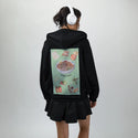 pho patch on female essential zip hoodie in after hours