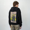 photocopy patch on male essential zip hoodie in after hours