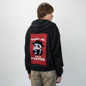 plaguedoctor patch on male essential zip hoodie in after hours