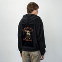 plaguedwithproblems patch on male essential zip hoodie in after hours
