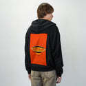 poella patch on male essential zip hoodie in after hours