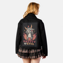 prettyandevil patch on female atelier canvas jacket in nightfall